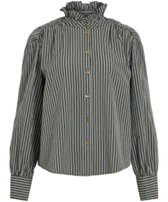 Vikatika ls shirt with ruffle collar/f