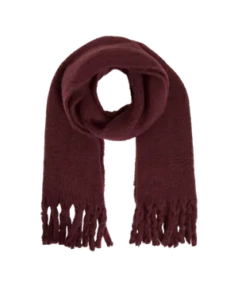 Videsca knit scarf/pb/ef GRANATE