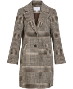 Vileova l/s button coat-noos