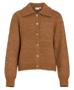 Visari collar l/s knit cardigan